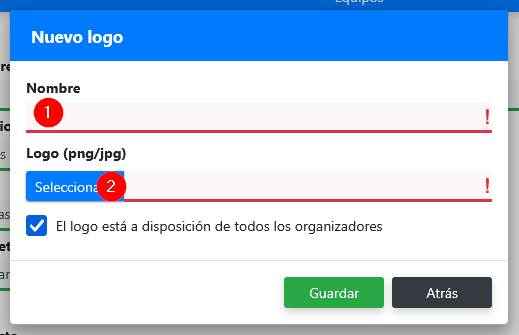 Subir un nuevo logotipo de equipo