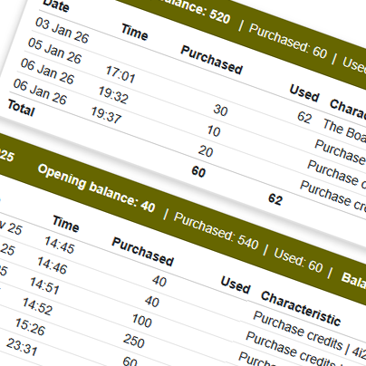 Système de crédits pour la publication des tournois à partir du 1er février 2026