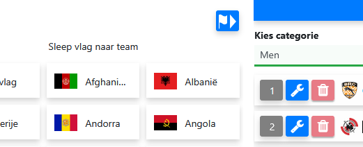 Vlaggen naar teams slepen en het actieve filter aanpassen
